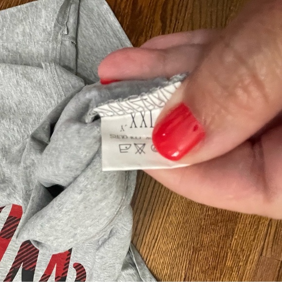 Merry Buffalo Plain Holiday Short Sleeve Gray Tee Size XXL - Picture 6 of 7